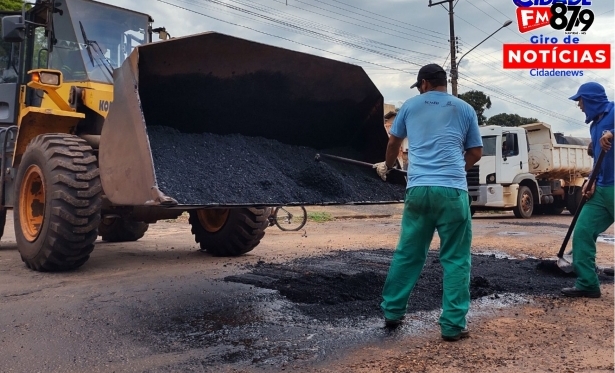 Operao tapa-buracos avana e Gerncia de Servios Pblicos divulga cronograma para a semana