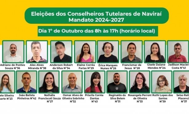 Confira os locais de votao e sees eleitorais para a eleio do Conselho Tutelar de Navira